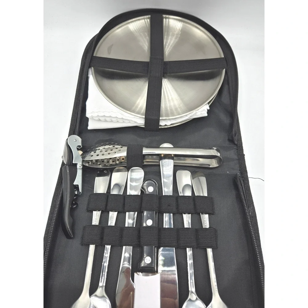 Compact 2-Person‎ Portable Camping Cutlery & Mess Kit
